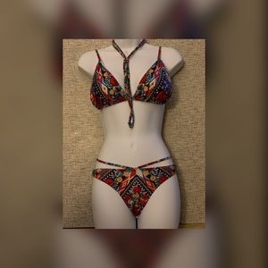 Multi colored festive Bikini NEW